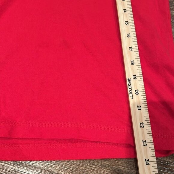 🎀 Tory Burch cotton small red sleeveless button up top small - Picture 9 of 11